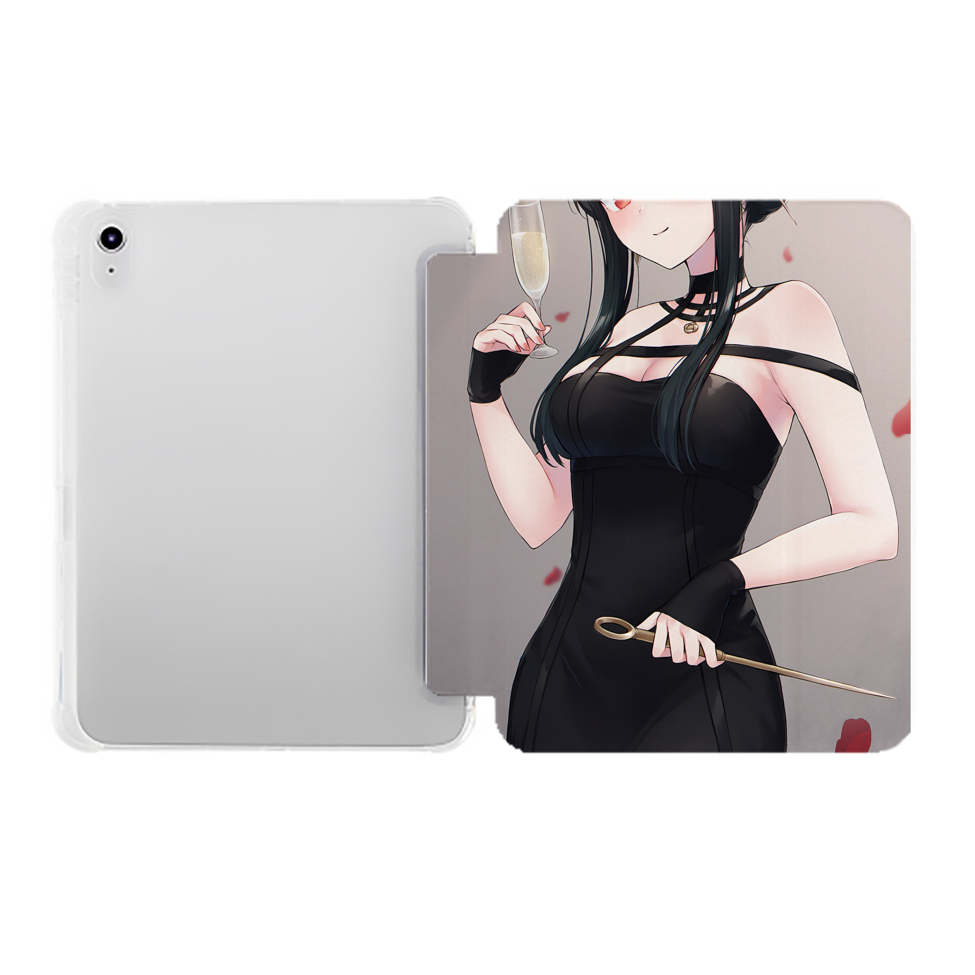 （画像用） SPY×FAMILY间谍家家酒 IPad ケース ペン収納付き 三つ折りスタンド PUレザー×シリコン 対応機種9.5/10.5/10.9インチ